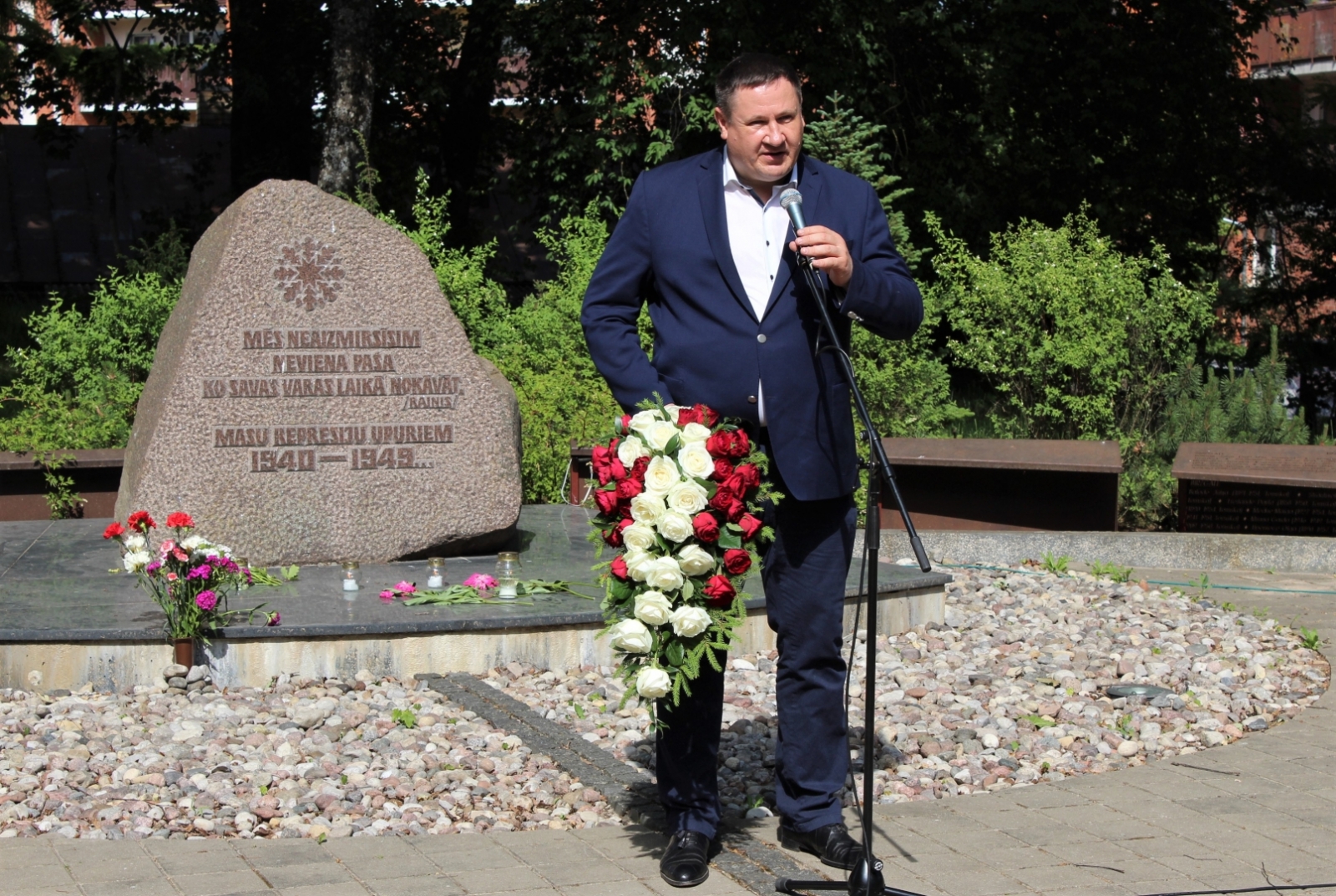 Komunistiskā genocīda upuru piemiņas dienas pasākums Ogrē. 14.06.2023.