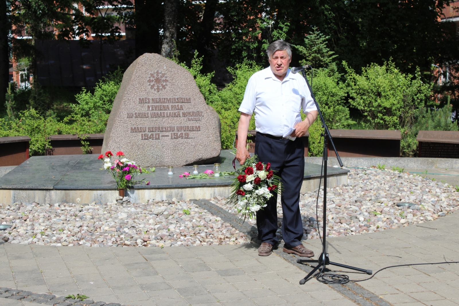 Komunistiskā genocīda upuru piemiņas diena Ogres novadā. 14.06.2023.