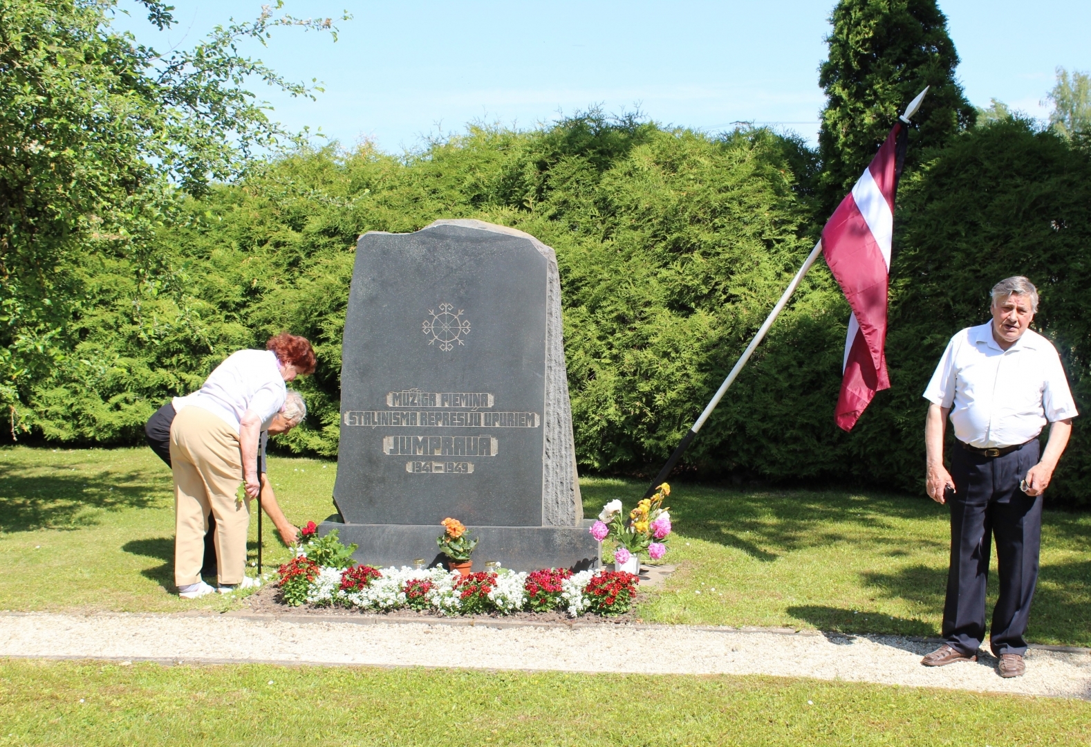 Komunistiskā genocīda upuru piemiņas diena Ogres novadā. Jumpravā. 14.06.2023.