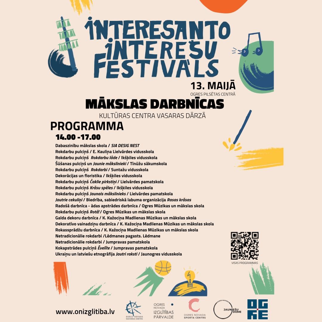 Festivāla programma  Mākslas darbnīcas