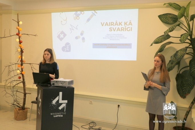 Ogres 1. vidusskolas skolēni īstenojuši sociāli atbildīgus projektus