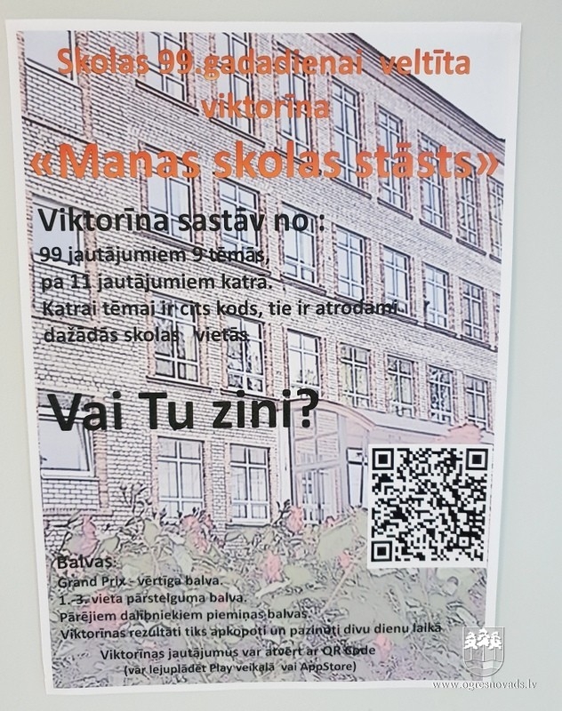 Ogres 1.vidusskola atzīmē 99. dzimšanas dienu