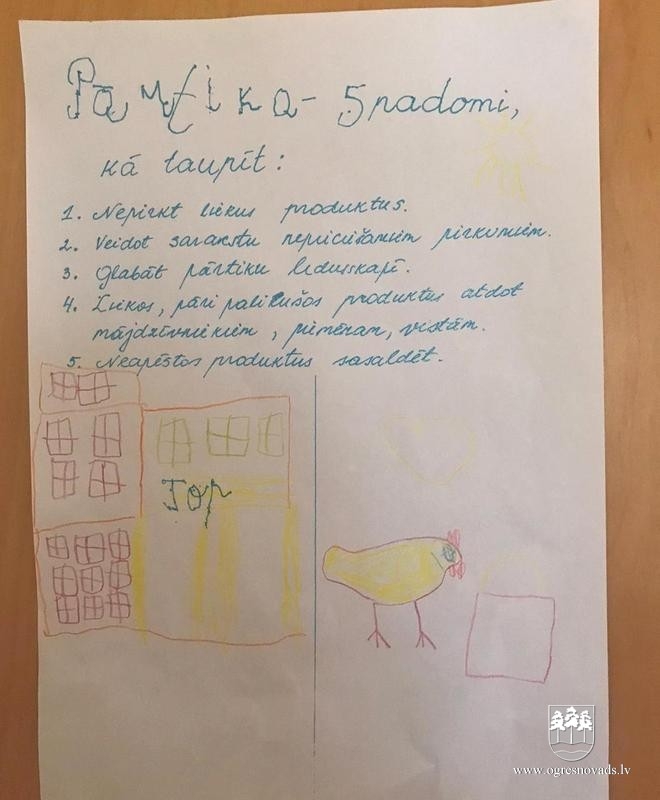 Ogresgala bērnudārzā prot racionāli un taupīgi izmantot resursus