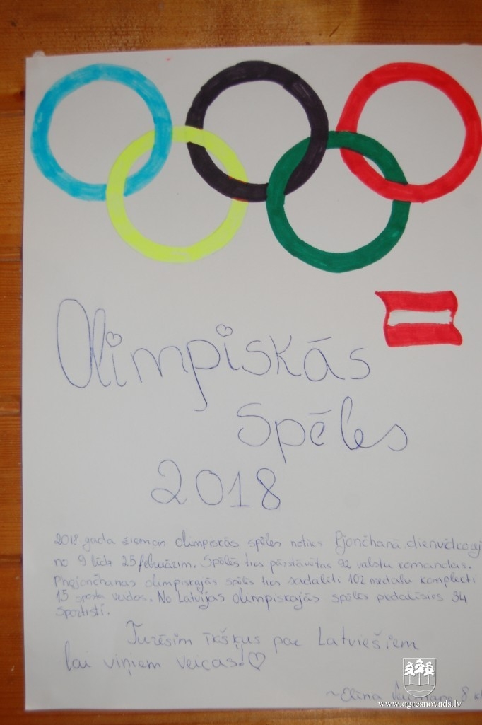 Arī Mazozolu skolā tiek atklāta olimpiāde