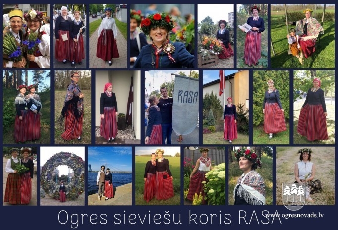 Ogres Kultūras centra amatierkolektīvi kuplina virtuālo tautastērpu gājienu