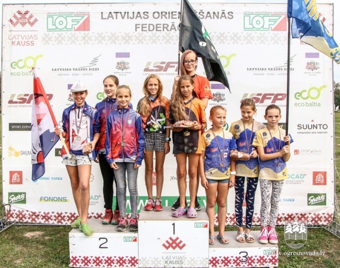 Ogres orientieristiem medaļas Latvijas čempionātā Turaidā