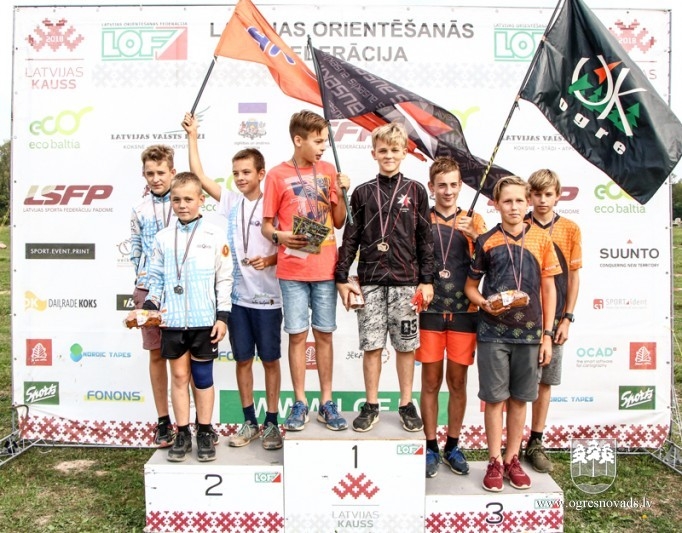 Ogres orientieristiem medaļas Latvijas čempionātā Turaidā