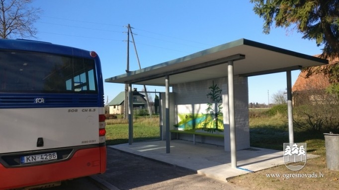 Meņģeles pietura jaunā Dullās Daukas zīmē