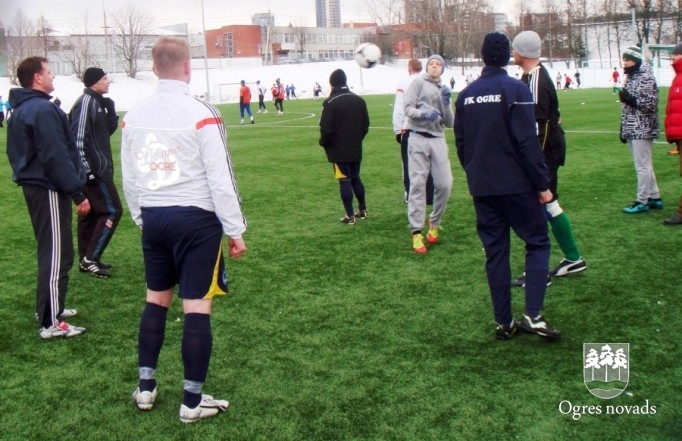 „FK Ogre” futbolisti Lietuvā