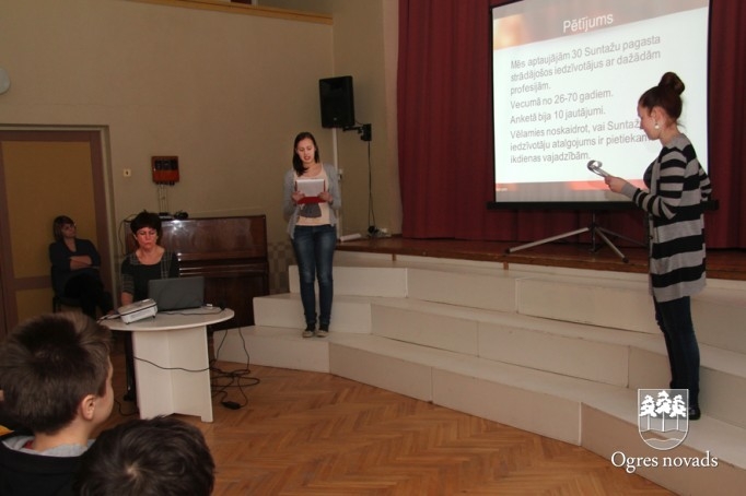 Projektu nedēļas pasākumi Suntažu vidusskolā (foto: Andris Linde)