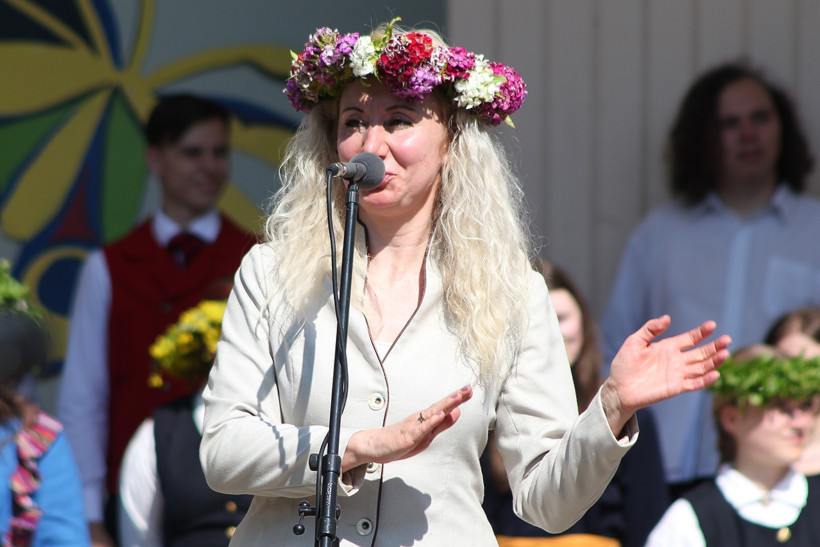 Gunita Bičule  pasākumā Sadziedāsim Suntažos! 24.05.2024.