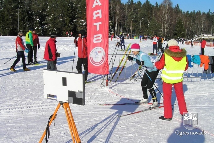 Ogres senioriem astoņas medaļas LSVS slēpošanas sacensībās