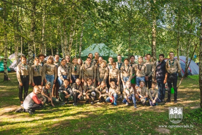 Ogresgala 5. skautu un gaidu vienība piedalās nometnē “5 elementi” (18.08.2020.)