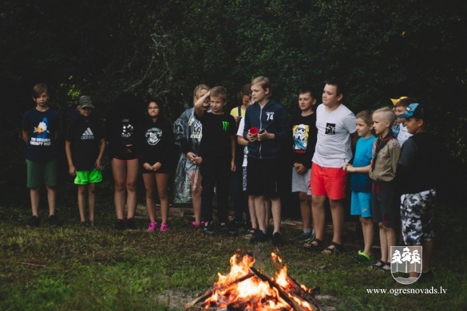 Ogresgala 5. skautu un gaidu vienība piedalās nometnē “5 elementi” (18.08.2020.)