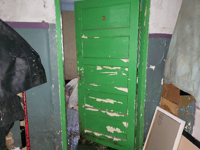 Zaļas durvis, pelēkas sienas