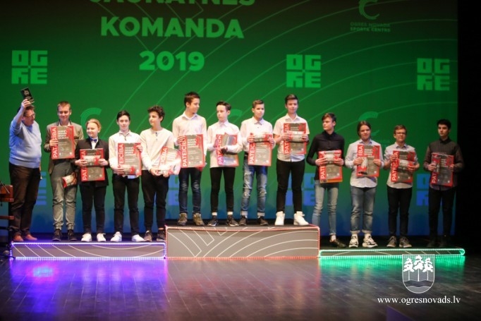 Godina labākos novada sportistus "Ogres novada sporta laureāts 2019"