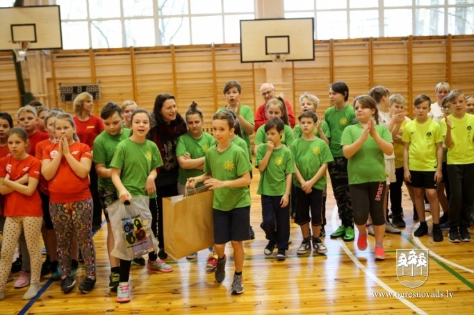 Noskaidroti Ogres novada sportiskākie ceturtklasnieki
