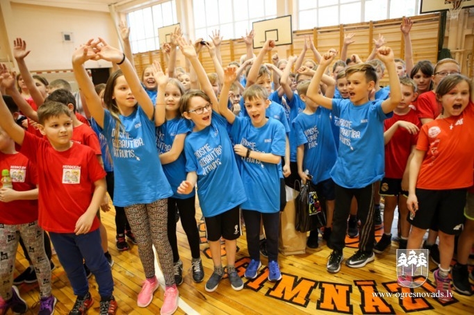 Noskaidroti Ogres novada sportiskākie ceturtklasnieki
