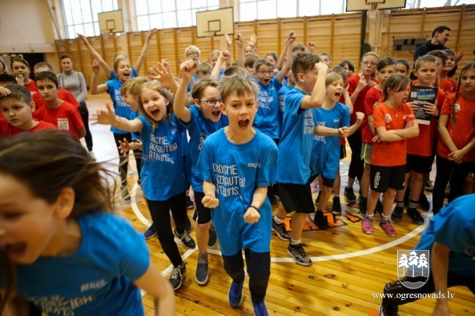 Noskaidroti Ogres novada sportiskākie ceturtklasnieki
