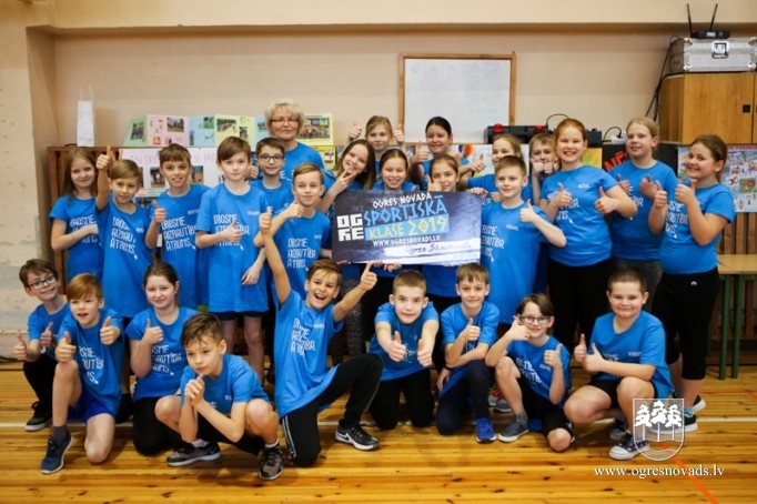 Noskaidroti Ogres novada sportiskākie ceturtklasnieki