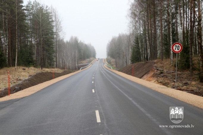 Ceļa posma rekonstrukcija no Tīnūžiem līdz Ogrei