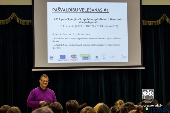 Jaunieši pilnveido zināšanas par pašvaldību vēlēšanām
