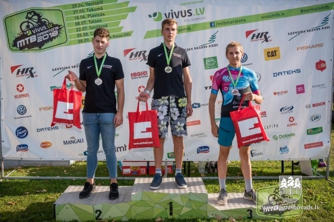 Ogrēnieši ieņem pjedestālu MTB riteņbraukšanas sacensībās