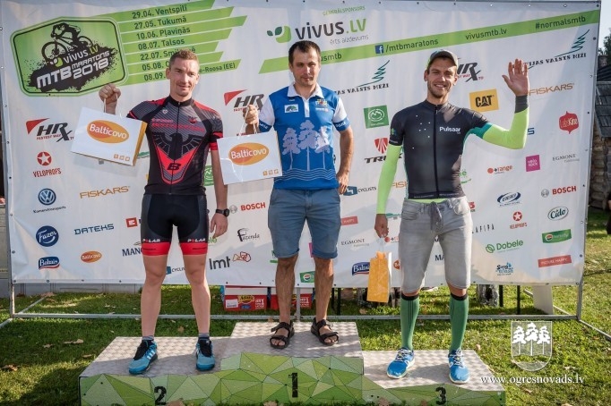 Ogrēnieši ieņem pjedestālu MTB riteņbraukšanas sacensībās
