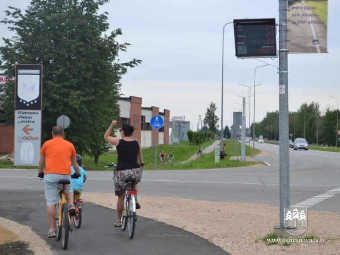 Ogrē skaita velosipēdistus