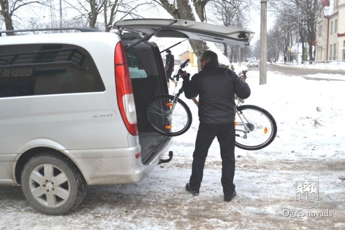 Jaunā velosipēda saņemšana