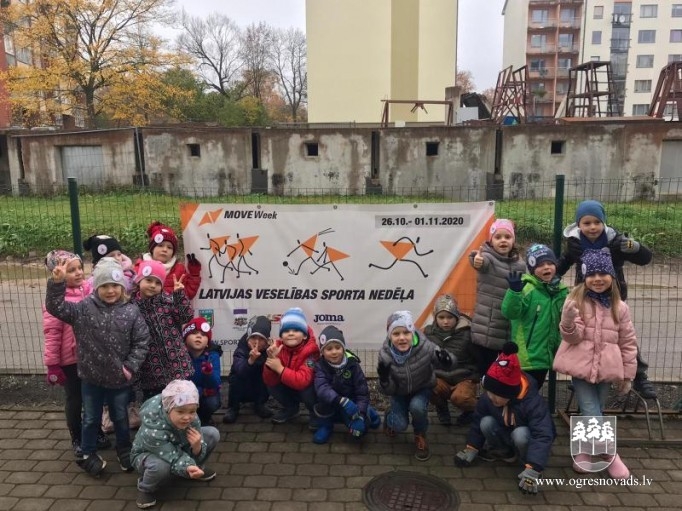 VPII "Riekstiņš" piedalās Latvijas Veselības sporta nedēļā