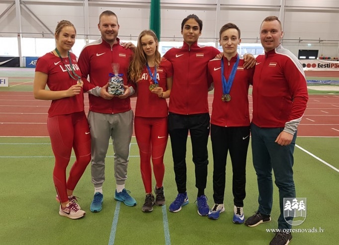 Ogres NSC vieglatlētiem piecas medaļas Baltijas čempionātā