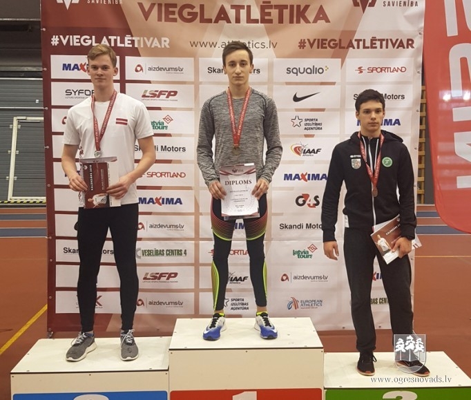 Ogres NSC vieglatlētiem sešas Latvijas čempionāta medaļas
