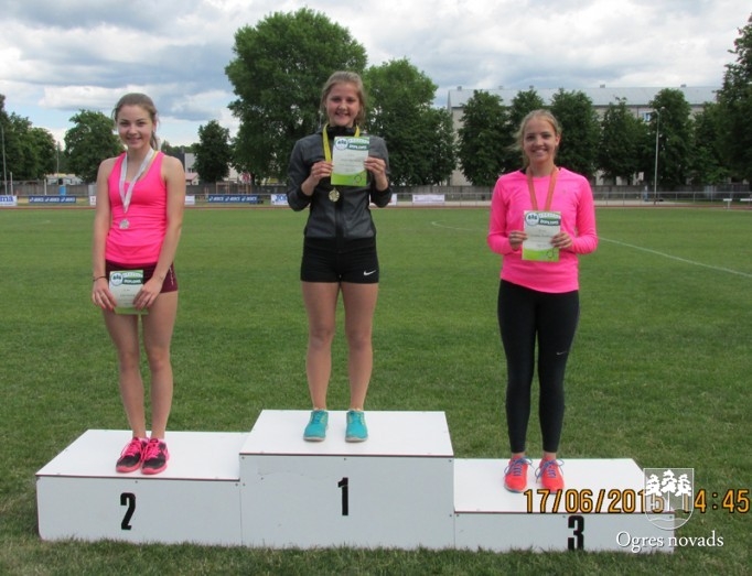 Ogres novada atklātās sacensības vieglatlētikā U16 17.06.2015.