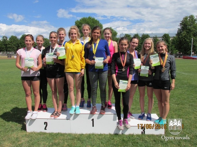 Ogres novada atklātās sacensības vieglatlētikā U16 17.06.2015.