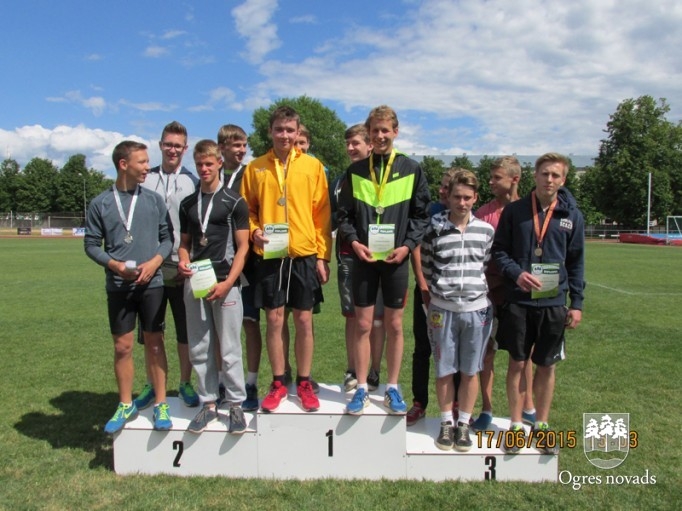 Ogres novada atklātās sacensības vieglatlētikā U16 17.06.2015.