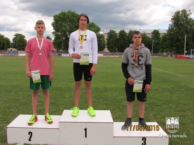 Ogres novada atklātās sacensības vieglatlētikā U16 17.06.2015.