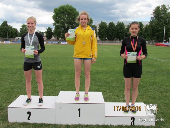 Ogres novada atklātās sacensības vieglatlētikā U16 17.06.2015.