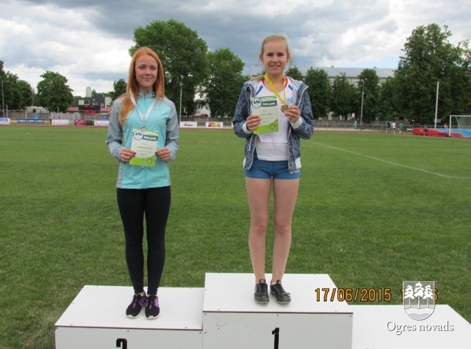Ogres novada atklātās sacensības vieglatlētikā U16 17.06.2015.