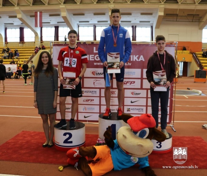 Ogres NSC vieglatlētiem četras godalgas Latvijas čempionātā
