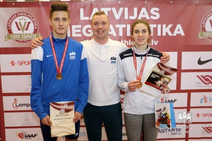 Ogres NSC vieglatlētiem četras godalgas Latvijas čempionātā
