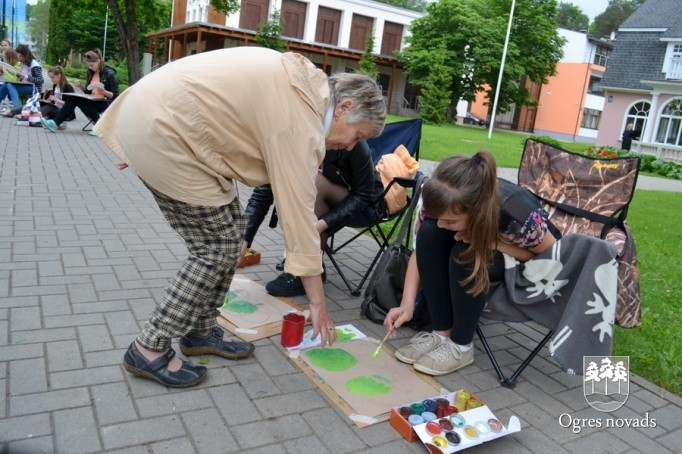 Zaļā prakse Ogres mākslas skolas audzēkņiem