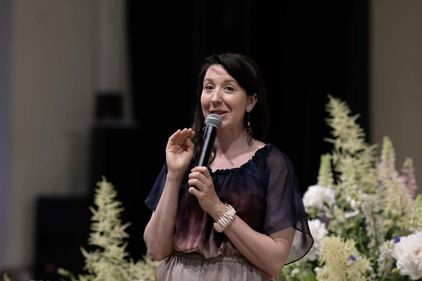 Aktrise Marija Bērziņa pasākumā Ogres novada Zelta kāzu pāris 31.05.2024