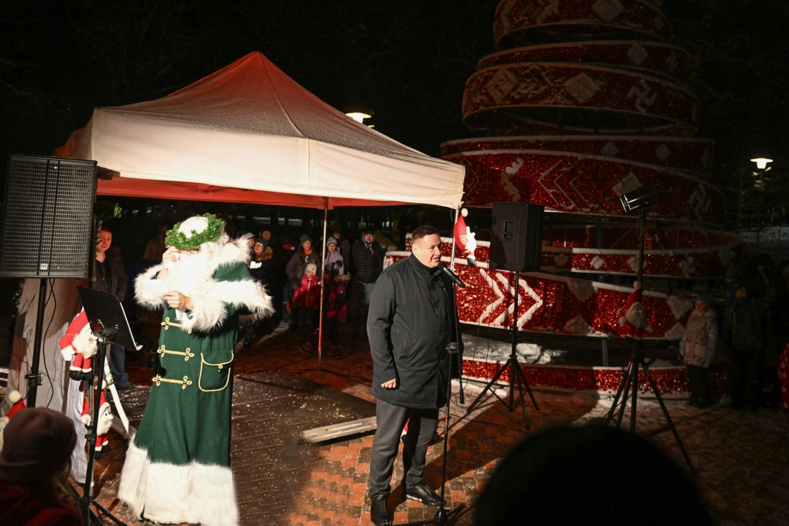 Ziemassvētku egles iedegšana Lielvārdē 03.12.2023.
