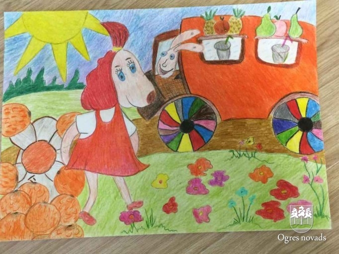 Ogres sākumskolas 4.c klase uzvar zīmējumu konkursā