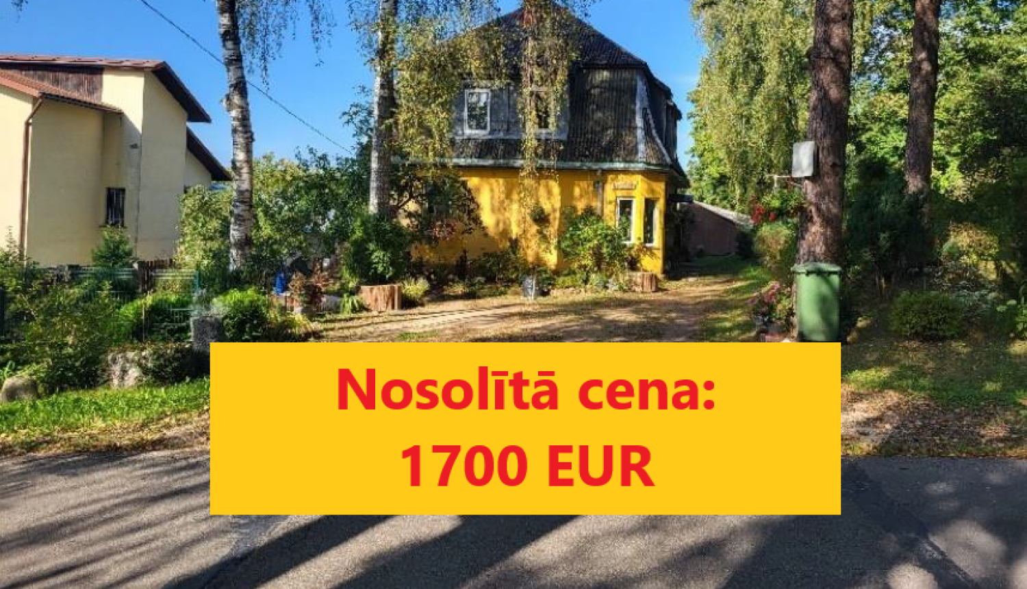 Izsoles rezultāts Ābolu iela 8-1 Ikšķile, nosolītā cena 1700 eiro.