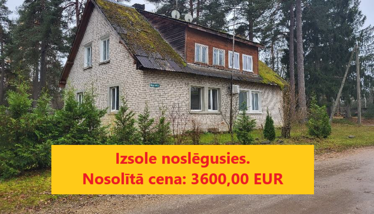 Izsoles rezultāts - Ķieģeļceplis 4-2