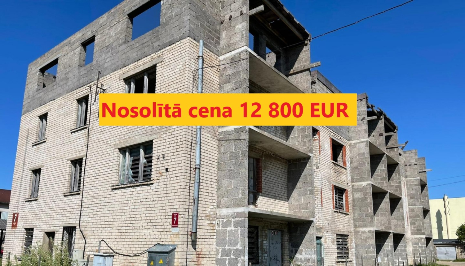 Izsoles rezultāti Lielvārdē, Raiņa ielā