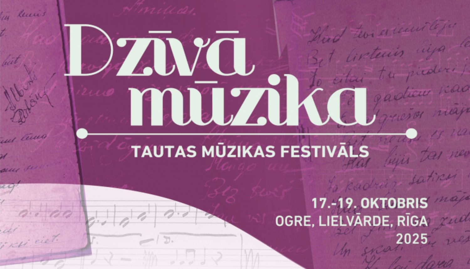 Afiša dzīvās mūzikas festivālam