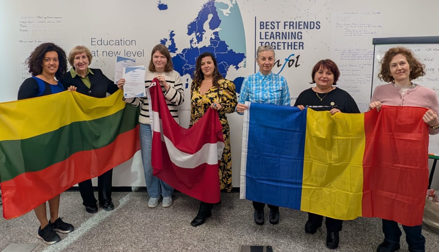 Ikšķiles vidusskolas skolotājas Romā pilnveido zināšanas par iekļaujošu un drošu skolas vidi